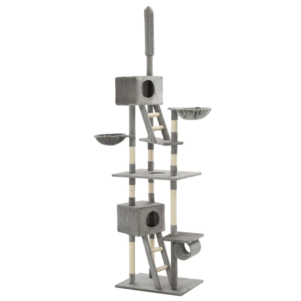 Grand arbre à chat XXL en sisal — hauteur ajustable 230-260 cm - Imagem 2