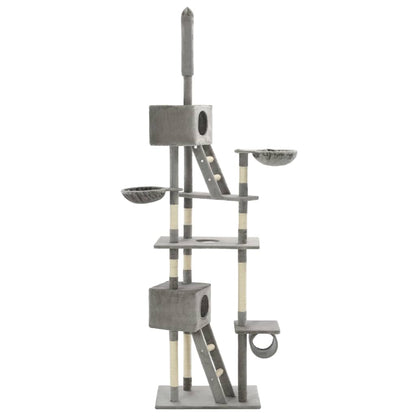 Grand arbre à chat XXL en sisal — hauteur ajustable 230-260 cm - Imagem 3
