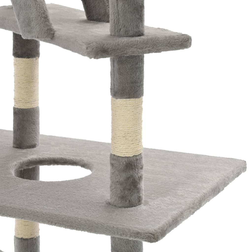 Grand arbre à chat XXL en sisal — hauteur ajustable 230-260 cm - Imagem 5