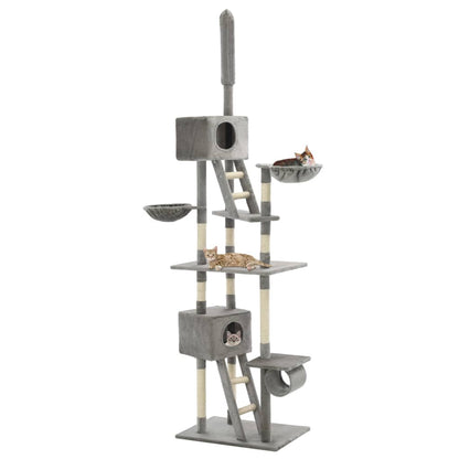 Grand arbre à chat XXL en sisal — hauteur ajustable 230-260 cm - Imagem 1