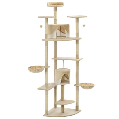 Arbre à chat avec griffoirs en sisal   et Blanc - Imagem 3
