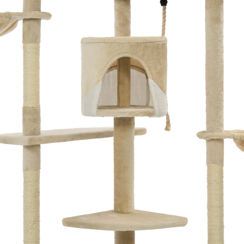 Arbre à chat avec griffoirs en sisal   et Blanc - Imagem 5