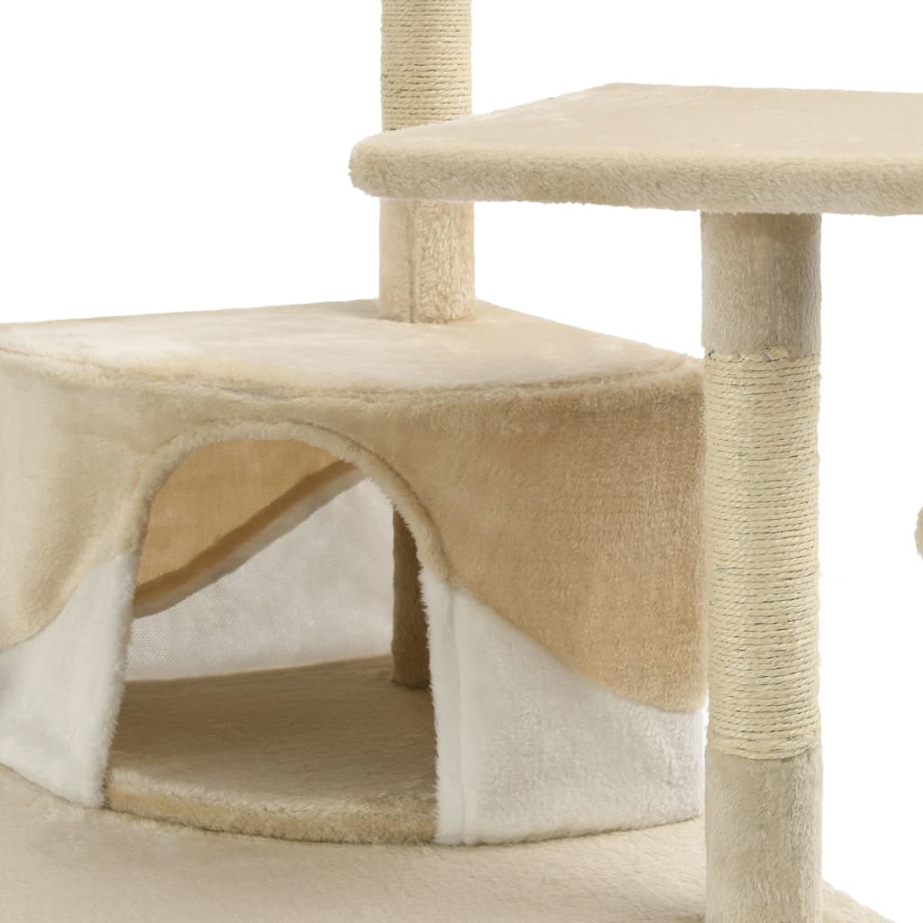 Arbre à chat avec griffoirs en sisal   et Blanc - Imagem 6