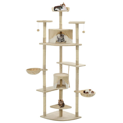 Arbre à chat avec griffoirs en sisal   et Blanc - Imagem 1