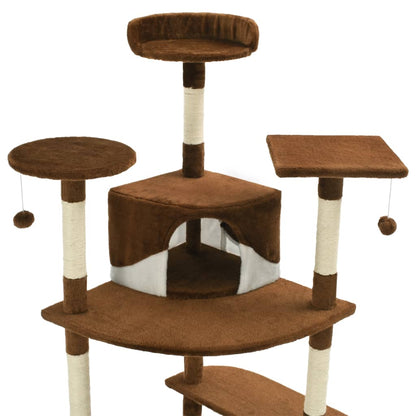Arbre à chat avec griffoirs en sisal   et Blanc - Imagem 10