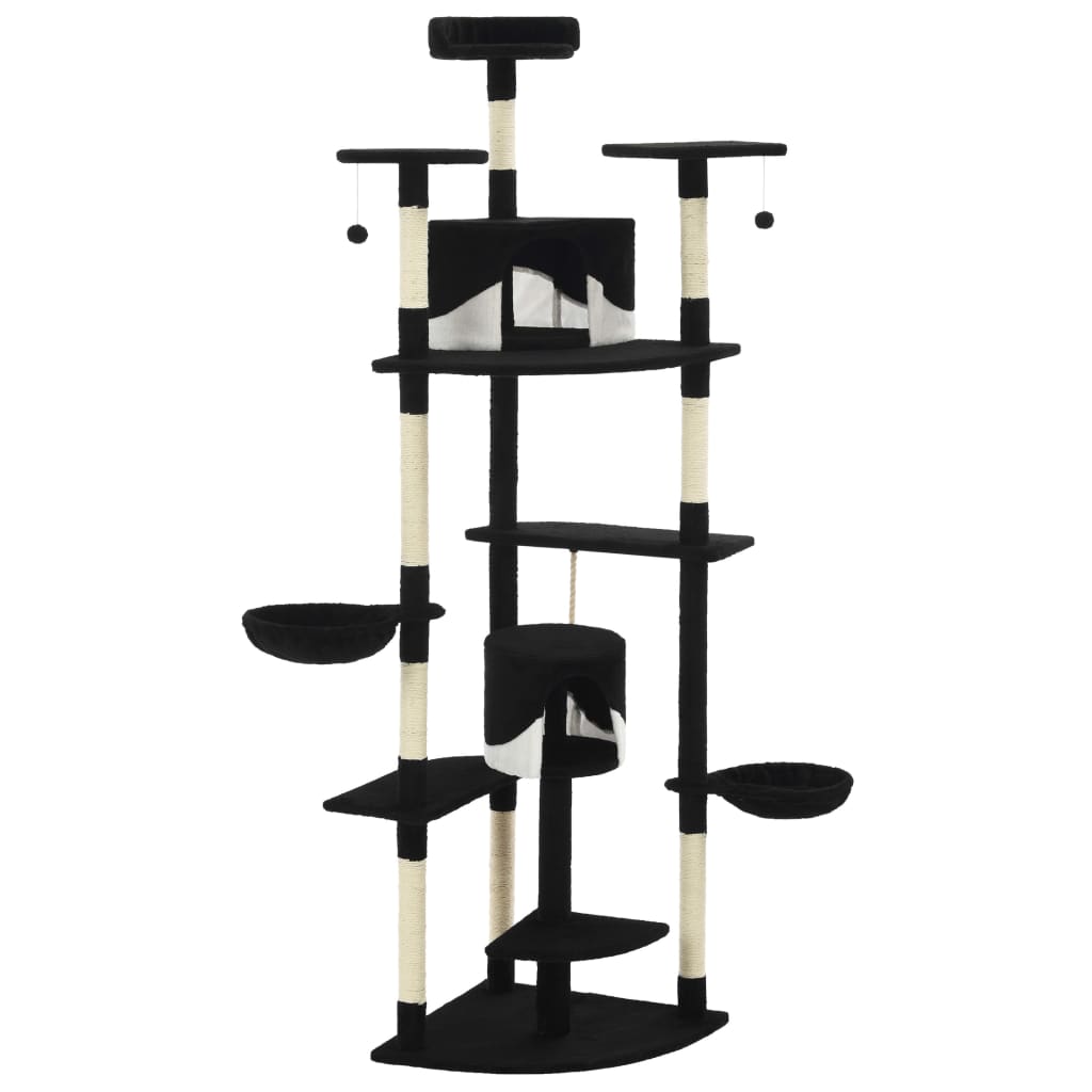 Arbre à chat avec griffoirs en sisal clair 180 cm - Sensuri Maison