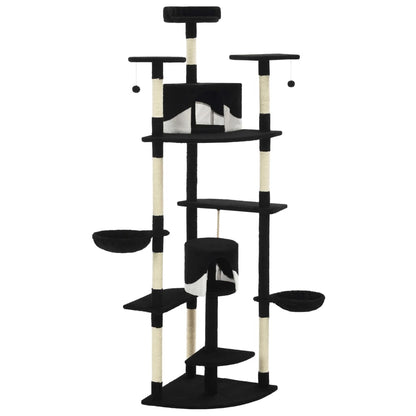 Arbre à chat avec griffoirs en sisal clair 180 cm - Sensuri Maison