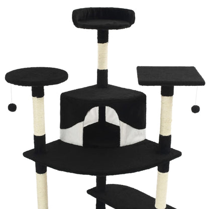 Arbre à chat avec griffoirs en sisal clair 180 cm - Sensuri Maison