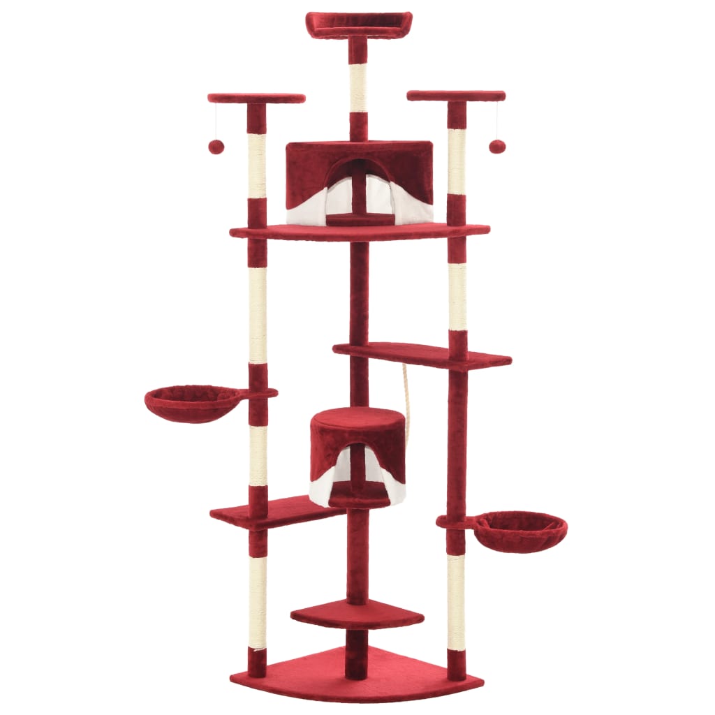 Arbre à chat avec griffoirs en sisal clair 180 cm - Sensuri Maison