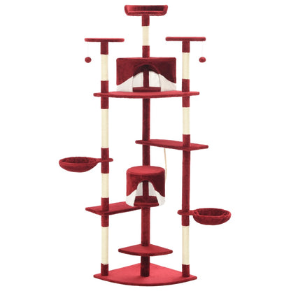 Arbre à chat avec griffoirs en sisal clair 180 cm - Sensuri Maison
