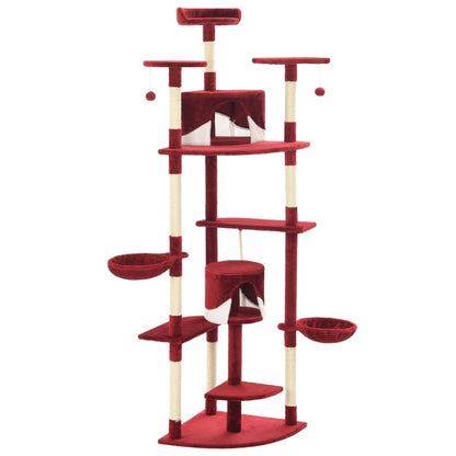 Arbre à chat avec griffoirs en sisal clair 180 cm - Sensuri Maison