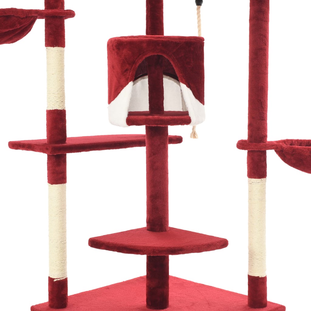 Arbre à chat avec griffoirs en sisal clair 180 cm - Sensuri Maison