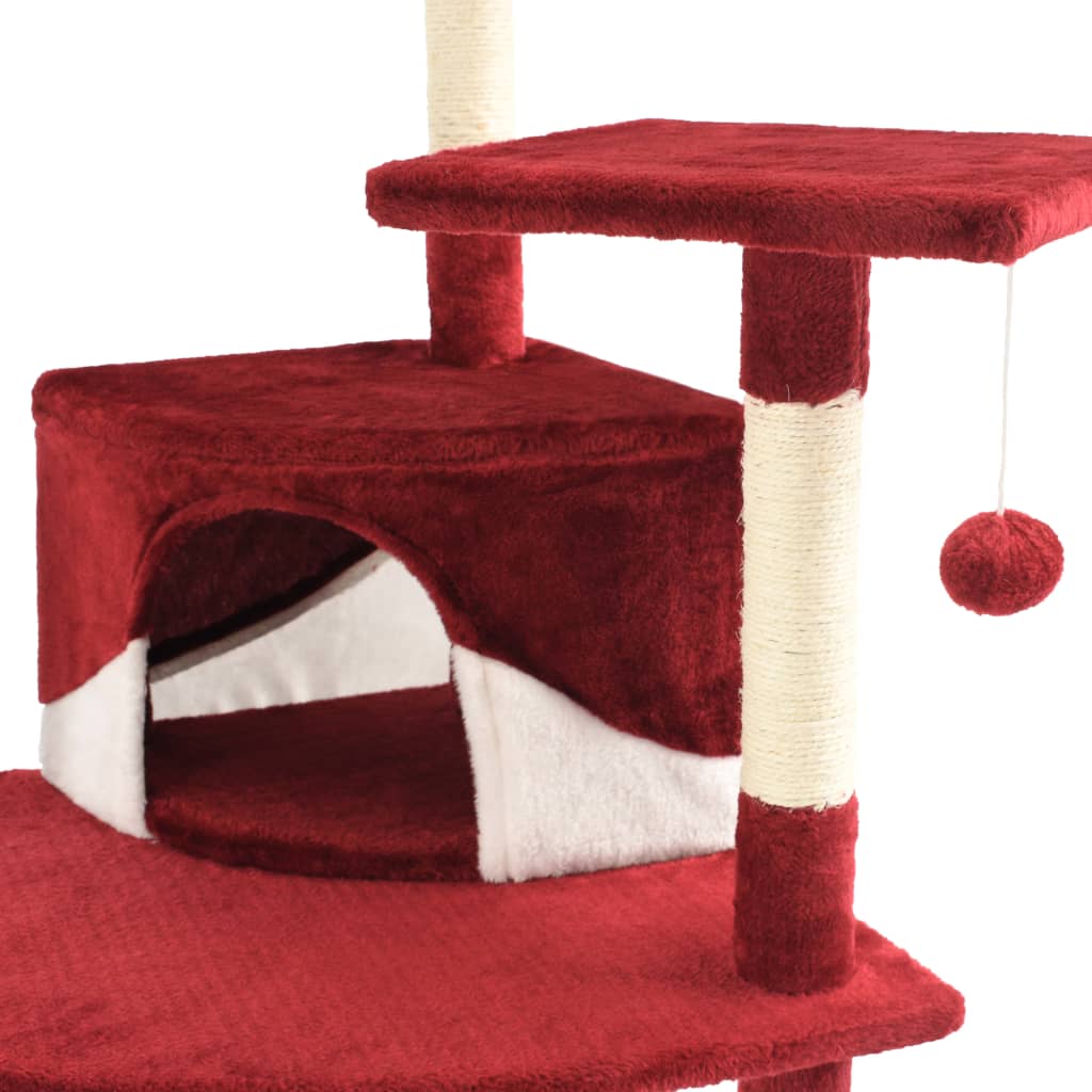Arbre à chat avec griffoirs en sisal clair 180 cm - Sensuri Maison