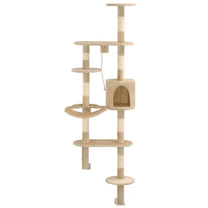 Arbre à chat avec griffoirs en sisal Montage mural 194 cm - Imagem 2