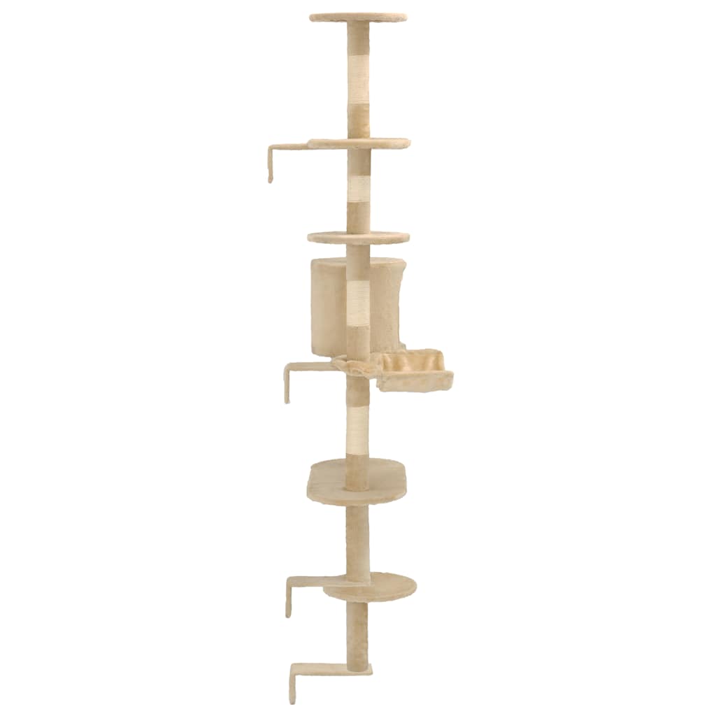 Arbre à chat avec griffoirs en sisal Montage mural 194 cm - Imagem 5