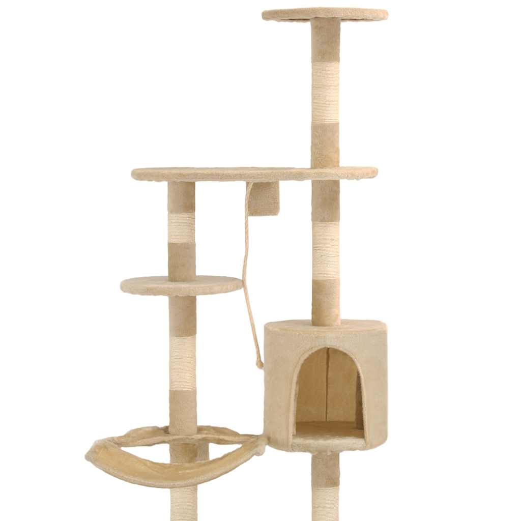 Arbre à chat avec griffoirs en sisal Montage mural 194 cm - Imagem 6