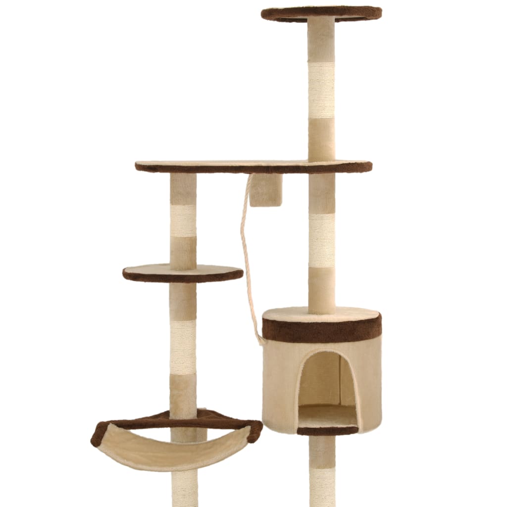 Arbre à chat avec griffoirs en sisal Montage mural 194 cm - Imagem 15