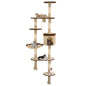 Arbre à chat avec griffoirs en sisal Montage mural 194 cm - Imagem 10