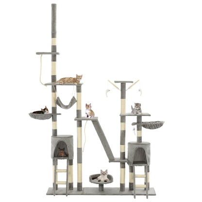 Arbre à chat avec griffoirs en sisal 230-250 cm - Imagem 16