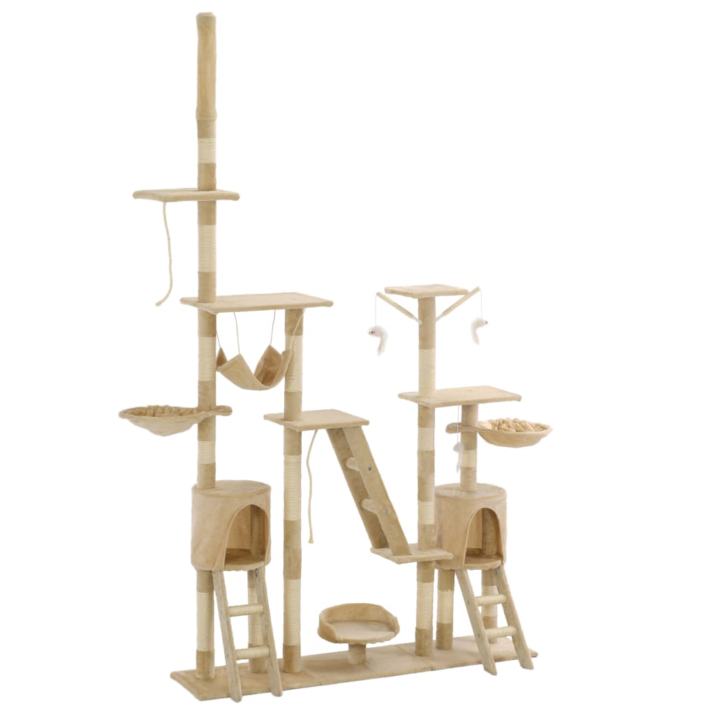 Arbre à chat avec griffoirs en sisal 230-250 cm - Imagem 1