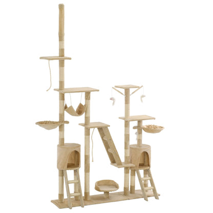 Arbre à chat avec griffoirs en sisal 230-250 cm - Imagem 1