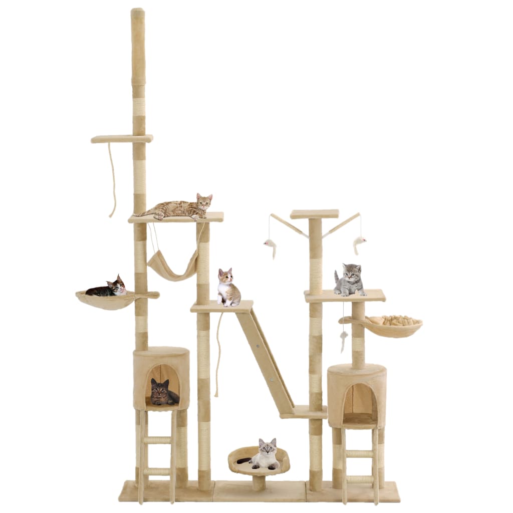 Arbre à chat avec griffoirs en sisal 230-250 cm - Imagem 2