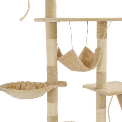 Arbre à chat avec griffoirs en sisal 230-250 cm - Imagem 6