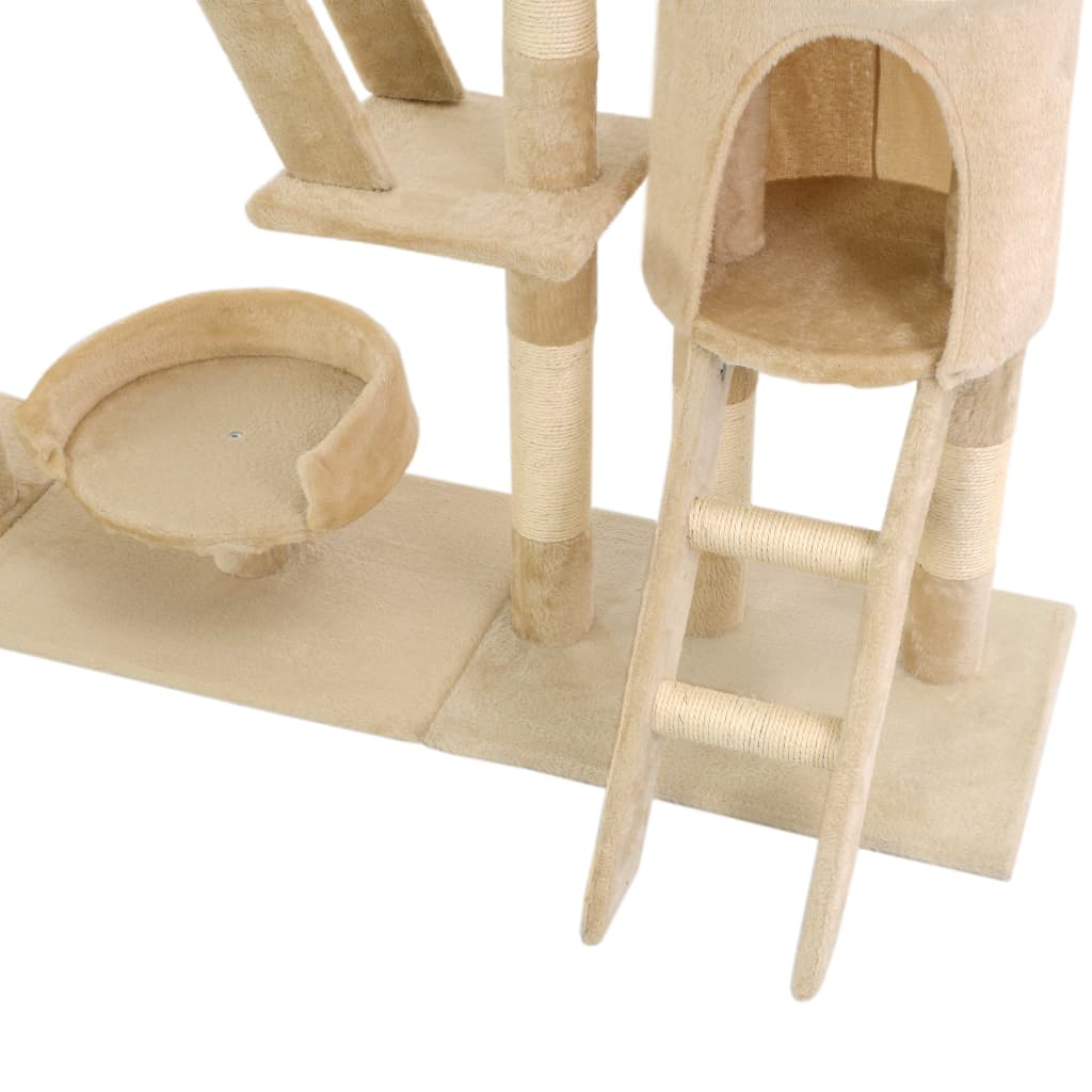 Arbre à chat avec griffoirs en sisal 230-250 cm - Imagem 7