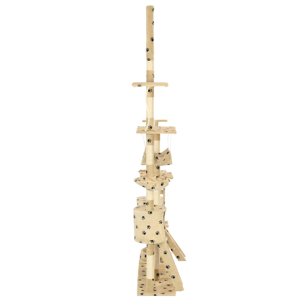 Arbre à chat et griffoirs 230-250 cm Empreintes de pattes - Imagem 3