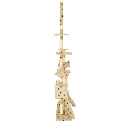 Arbre à chat et griffoirs 230-250 cm Empreintes de pattes - Imagem 3