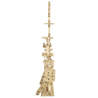 Arbre à chat et griffoirs 230-250 cm Empreintes de pattes - Imagem 4
