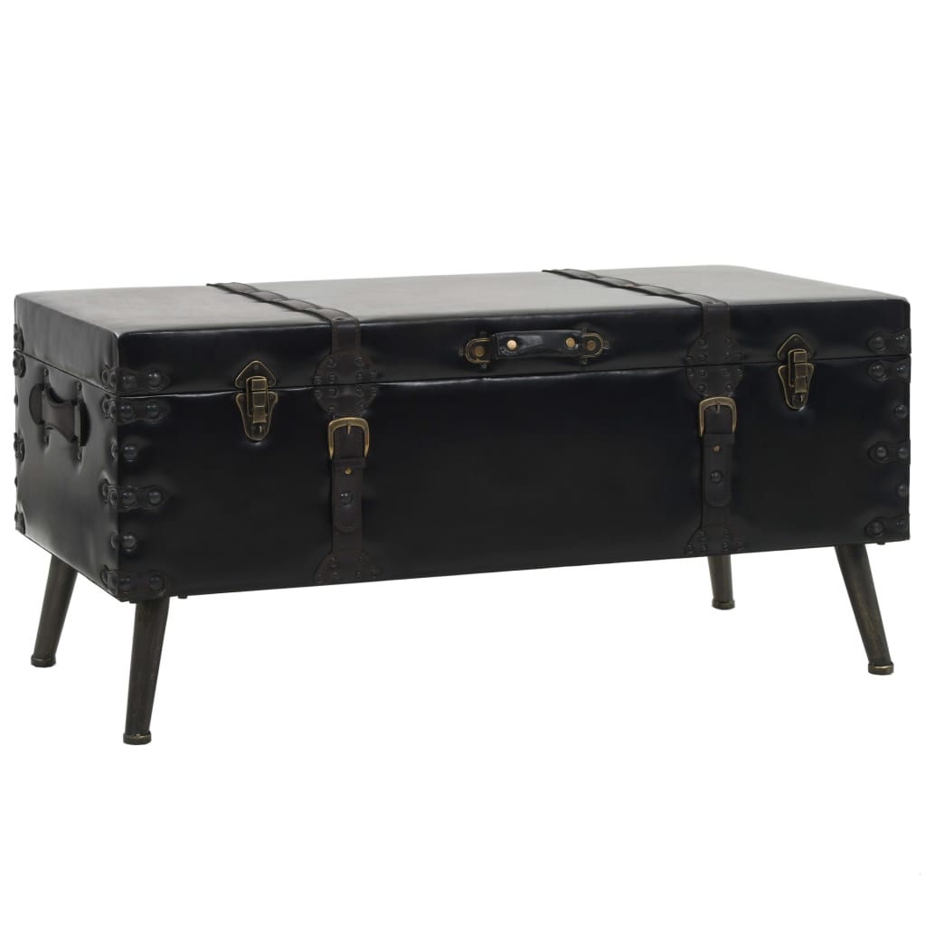 Table basse MDF et acier 102x51x48 cm - Imagem 1