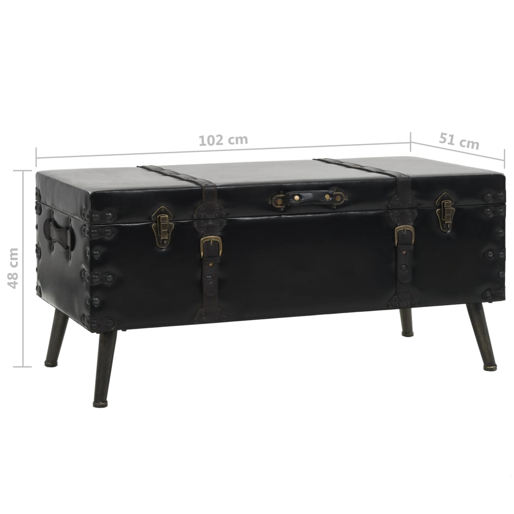 Table basse MDF et acier 102x51x48 cm - Imagem 9