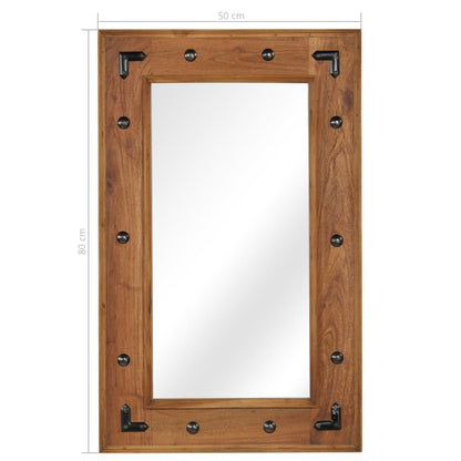 Miroir Bois d'acacia massif - Sensuri Maison