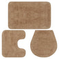 Jeu de tapis de salle de bain 3 pcs Tissu - Imagem 1