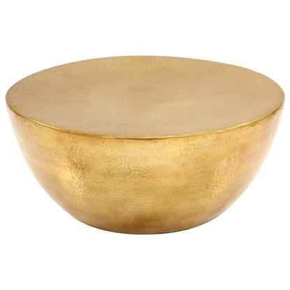Table basse Aluminium martelé 70x30 cm Laiton - Imagem 2