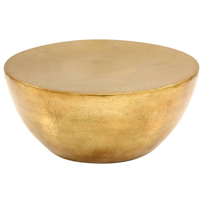 Table basse Aluminium martelé 70x30 cm Laiton - Imagem 3
