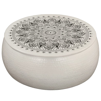 Table basse Aluminium martelé 70x30 cm - Imagem 1