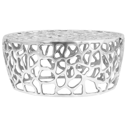 Table basse Aluminium moulé 70x30 cm Argenté - Imagem 1