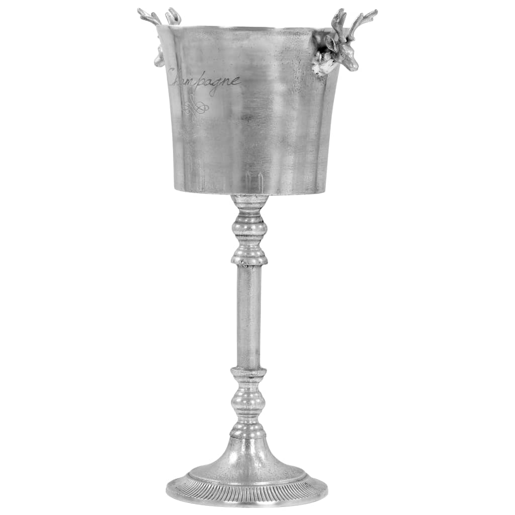 Seau à champagne Aluminium solide 39x29x71 cm Argenté - Imagem 2