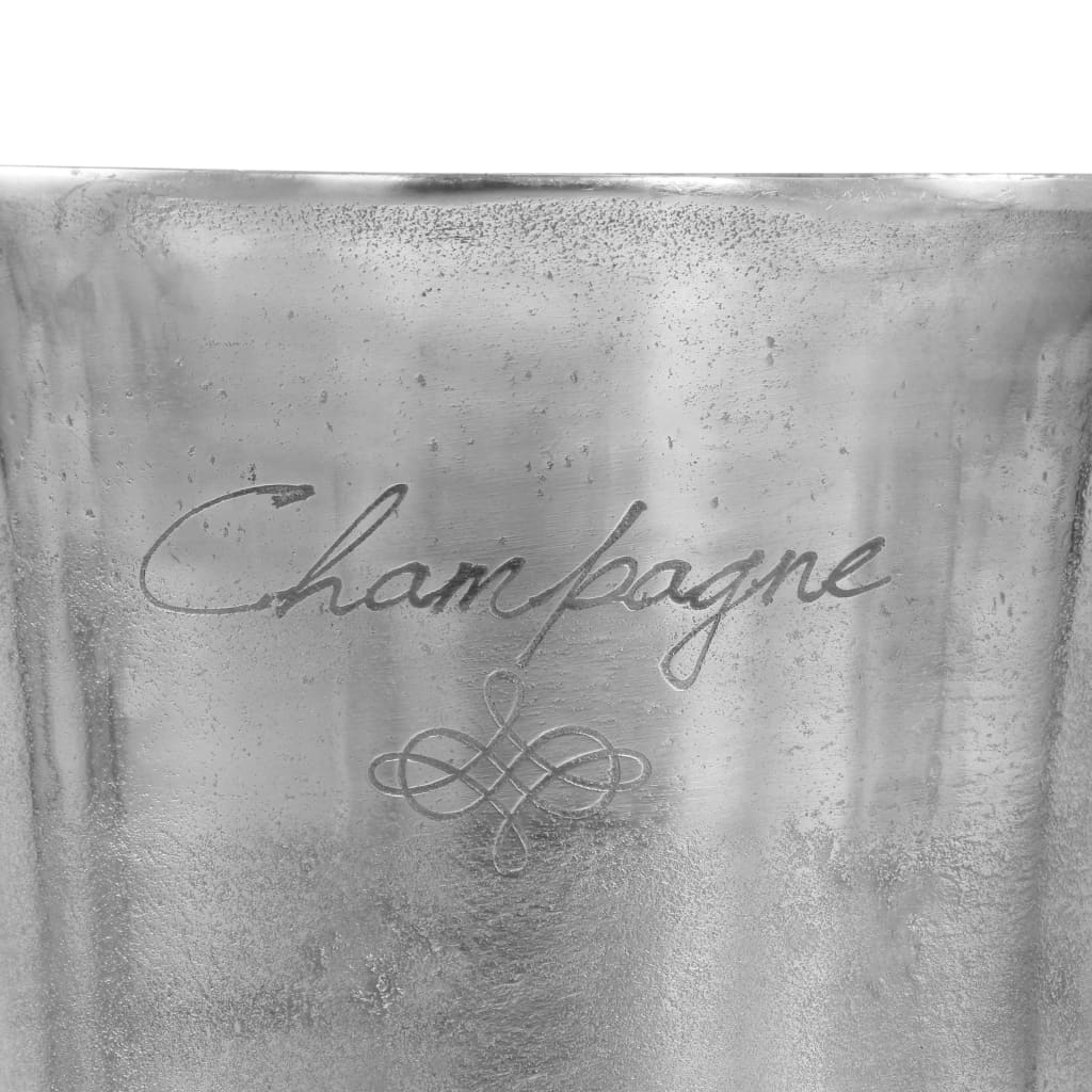 Seau à champagne Aluminium solide 39x29x71 cm Argenté - Imagem 6