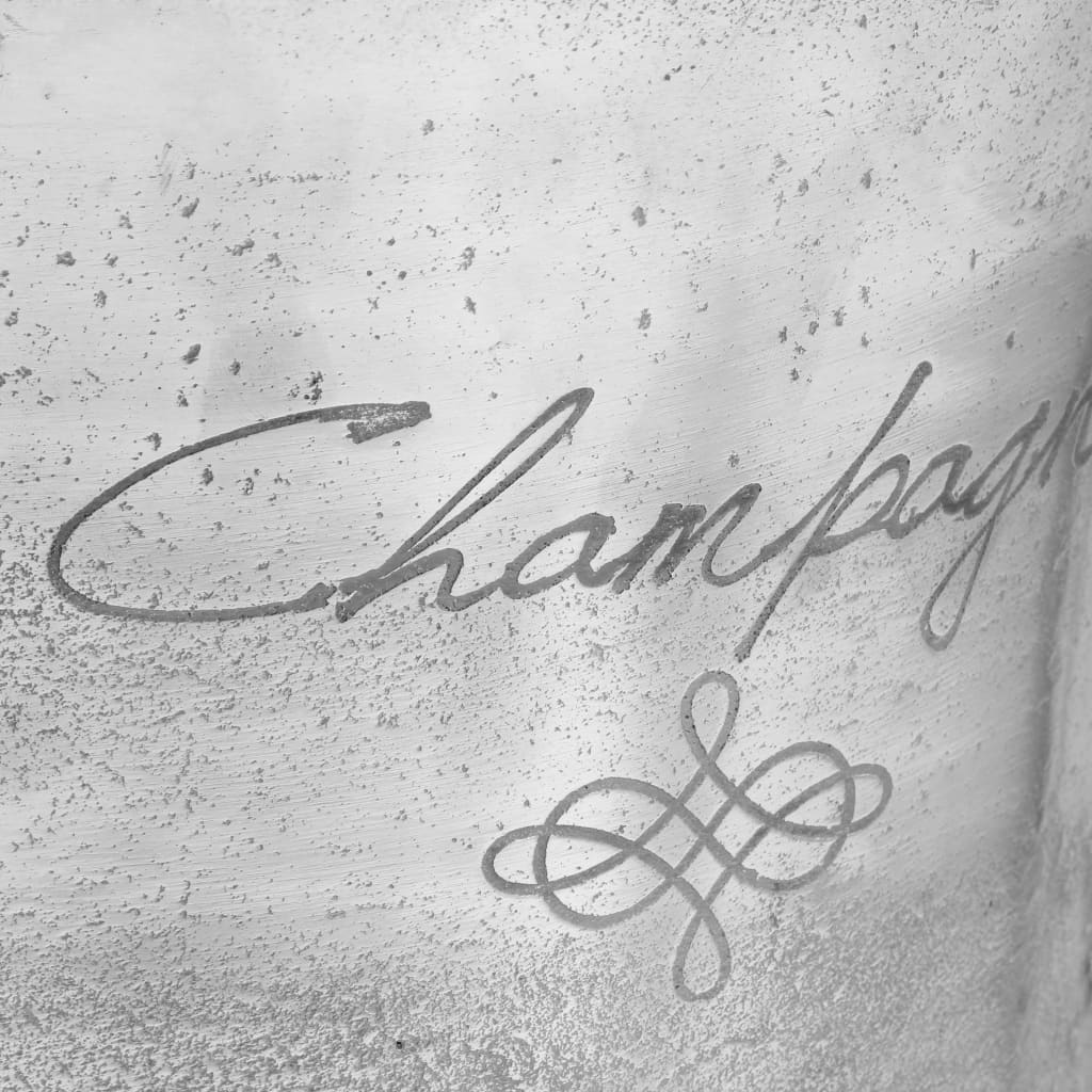 Seau à champagne Aluminium solide 39x29x71 cm Argenté - Imagem 7