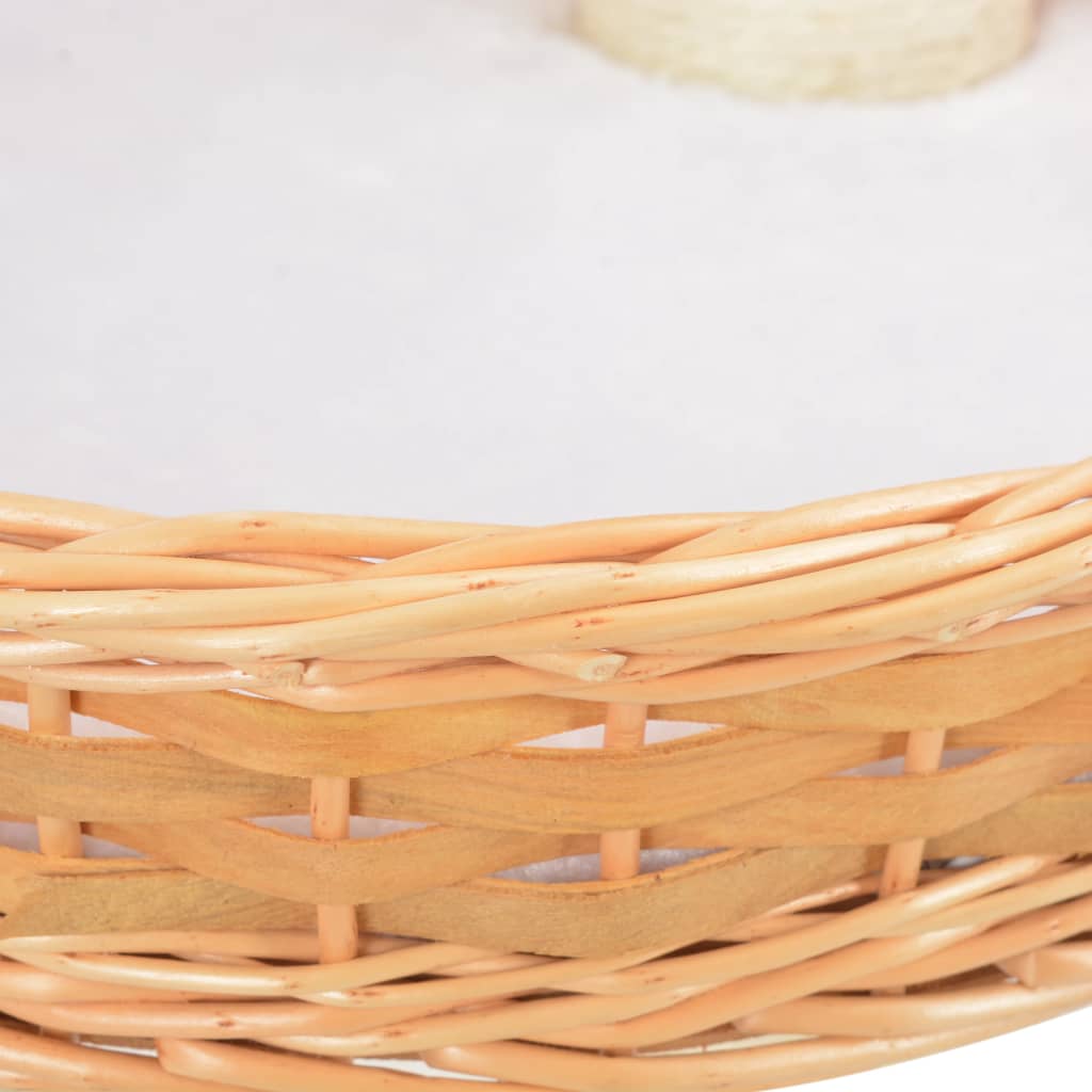 Arbre à chat en bois de saule & sisal naturel — design élégant - Imagem 6
