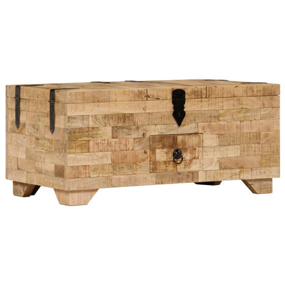 Table basse Bois de manguier massif 80x40x35 cm - Imagem 3