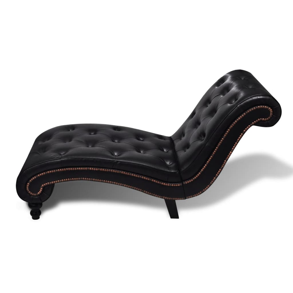 Chaise longue Marron Similicuir - Imagem 3