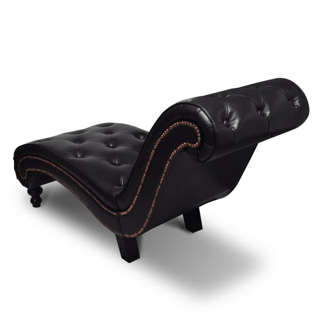 Chaise longue Marron Similicuir - Imagem 4