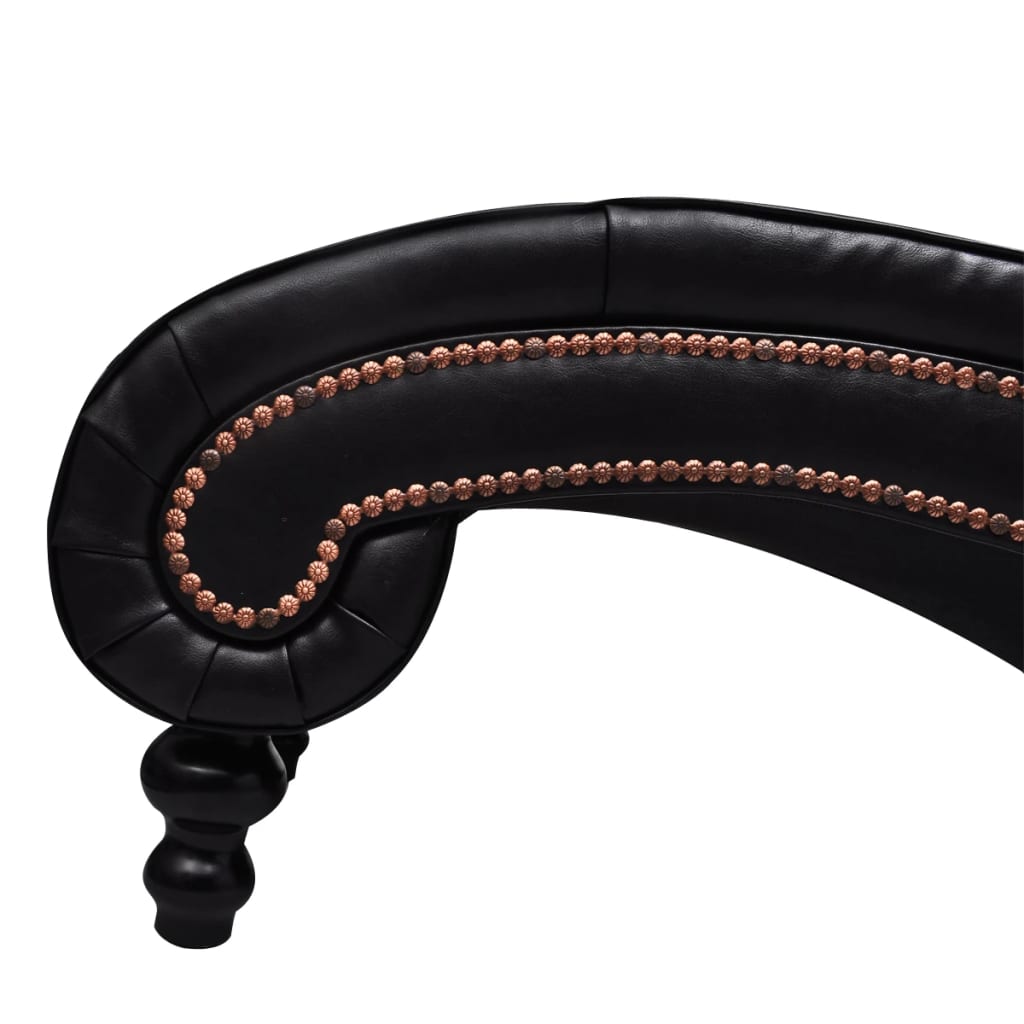 Chaise longue Marron Similicuir - Imagem 5