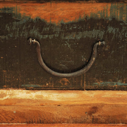 Table basse avec espace de rangement vintage Bois recyclé - Imagem 8