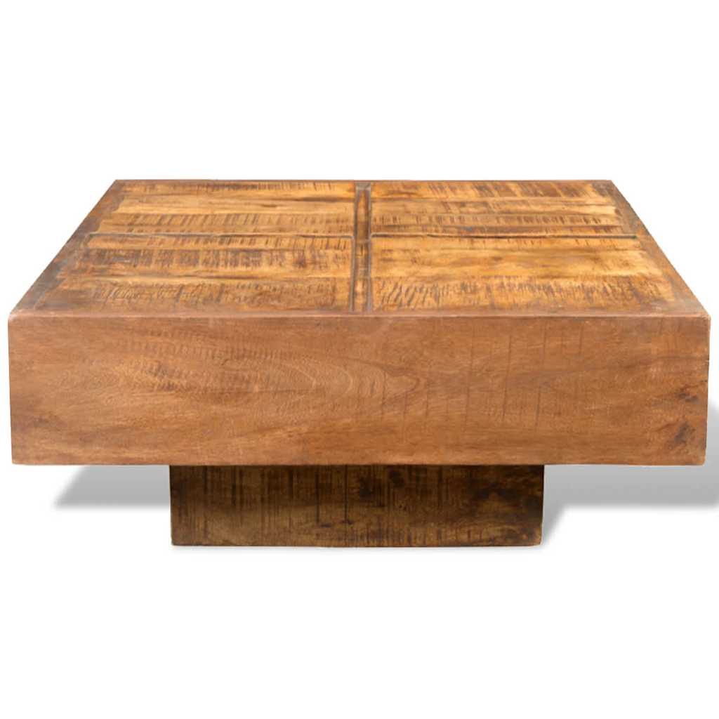 Table basse carrée Marron Bois massif de manguier - Imagem 2