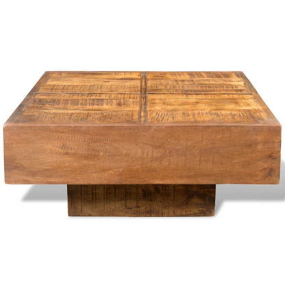 Table basse carrée Marron Bois massif de manguier - Imagem 2